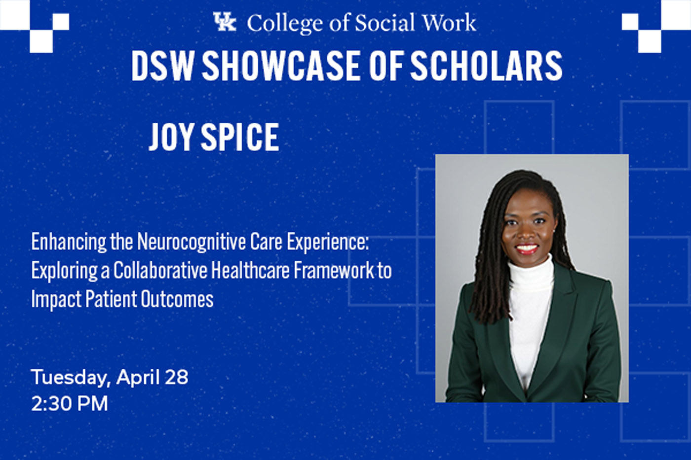DSW Candidate – Joy Spice