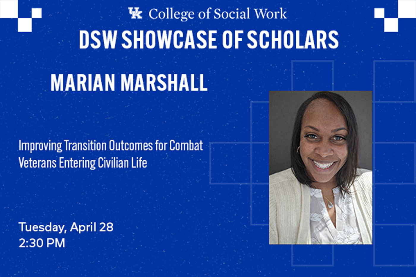 DSW Candidate – Marian Marshall