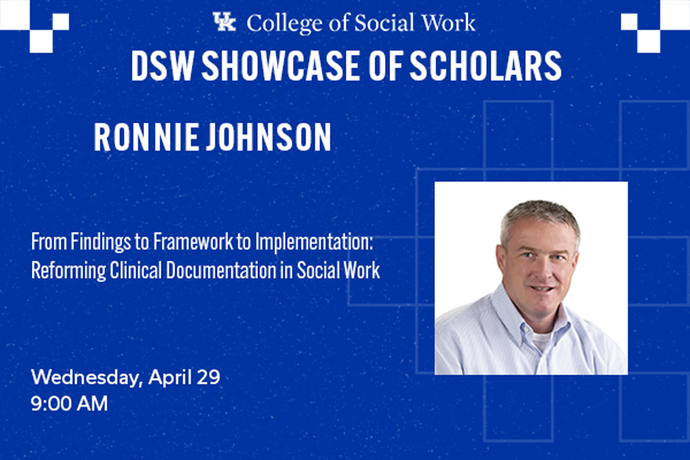 DSW Candidate – Ronnie Johnson